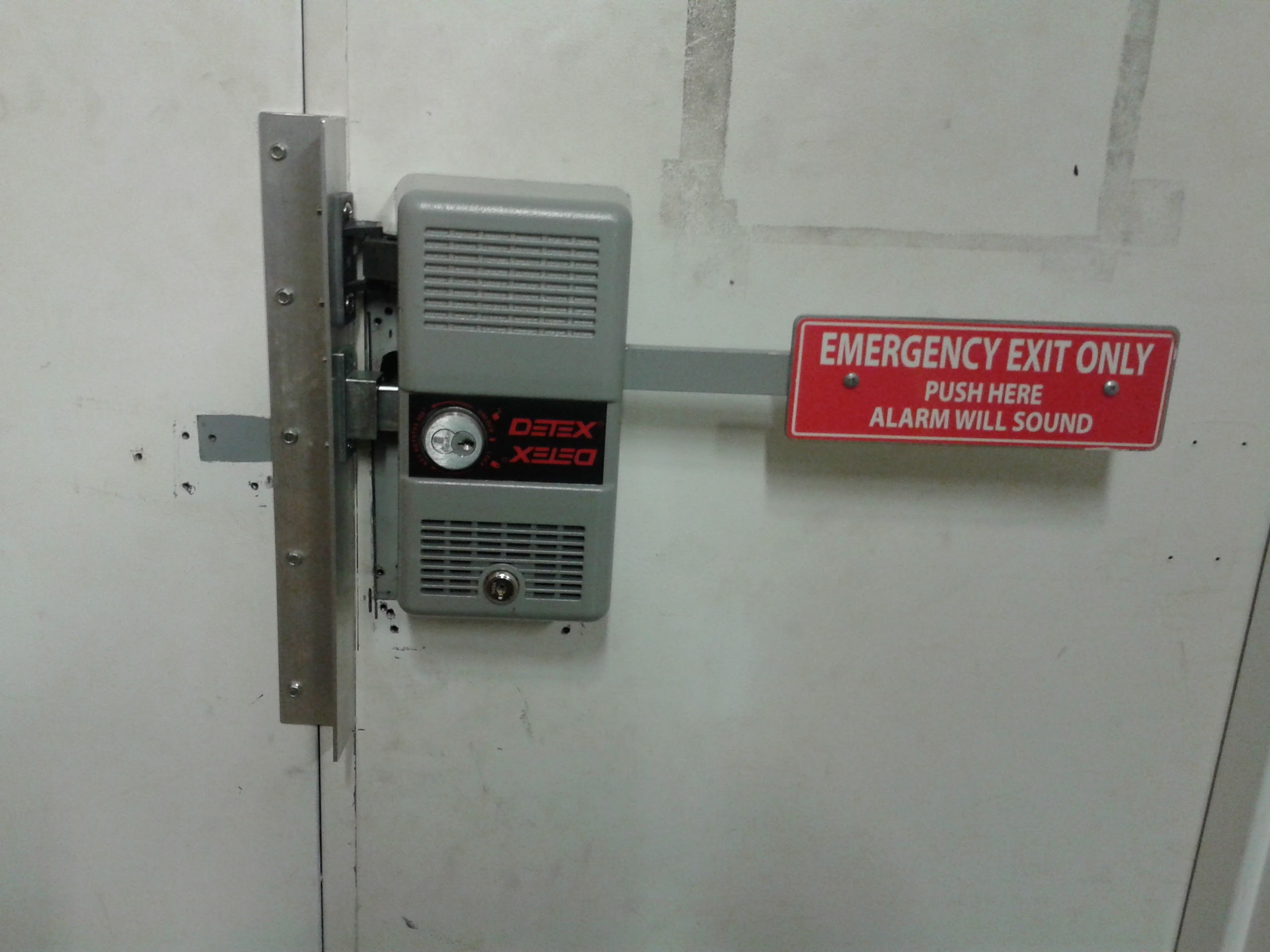Emergency exit hardware